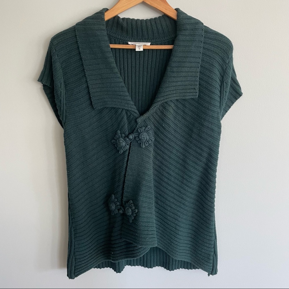 Coldwater Creek | Teal Sleeveless Cardigan XL